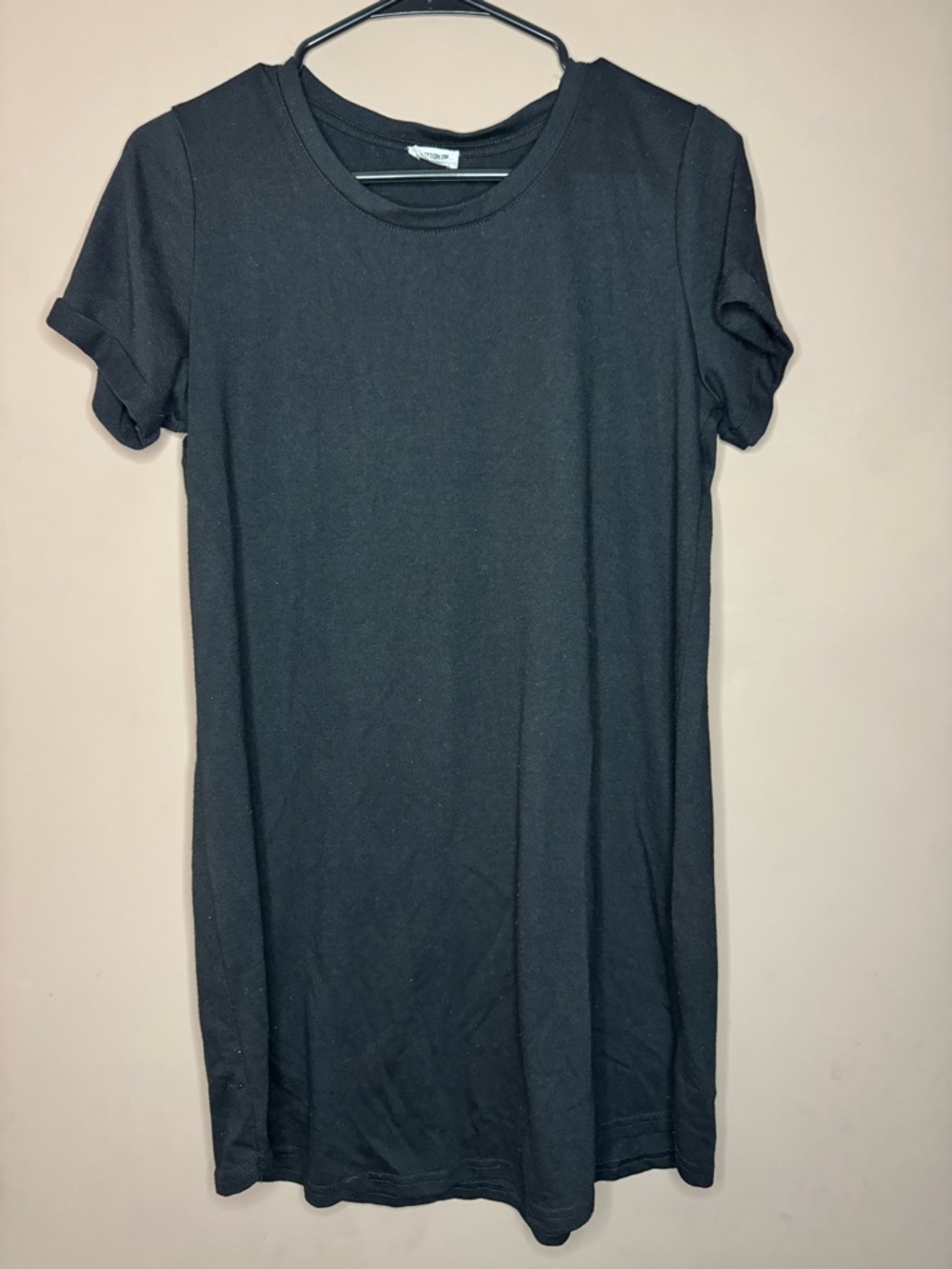 Cotton: On Black T-Shirt Dress